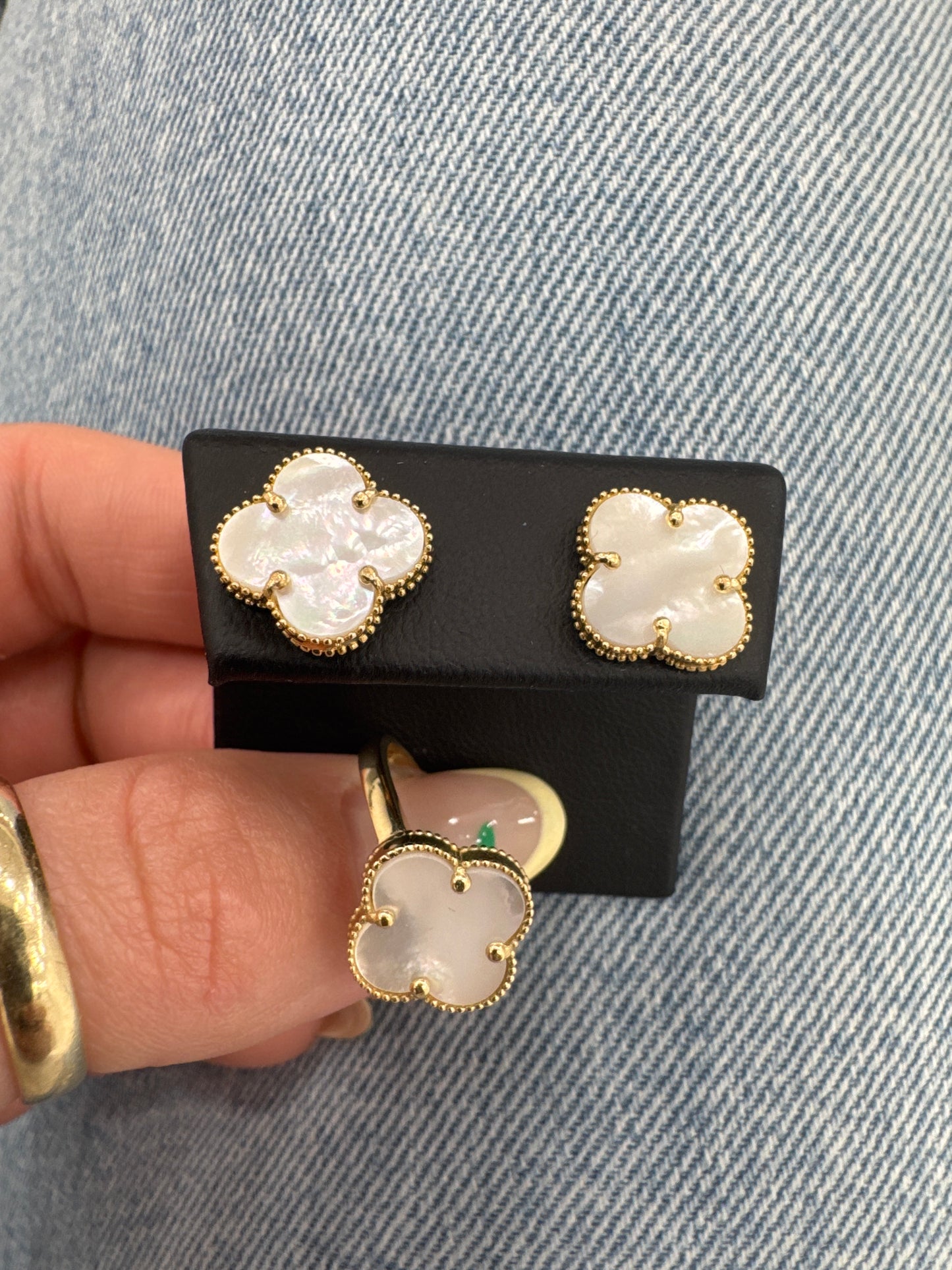 Aretes y anillo