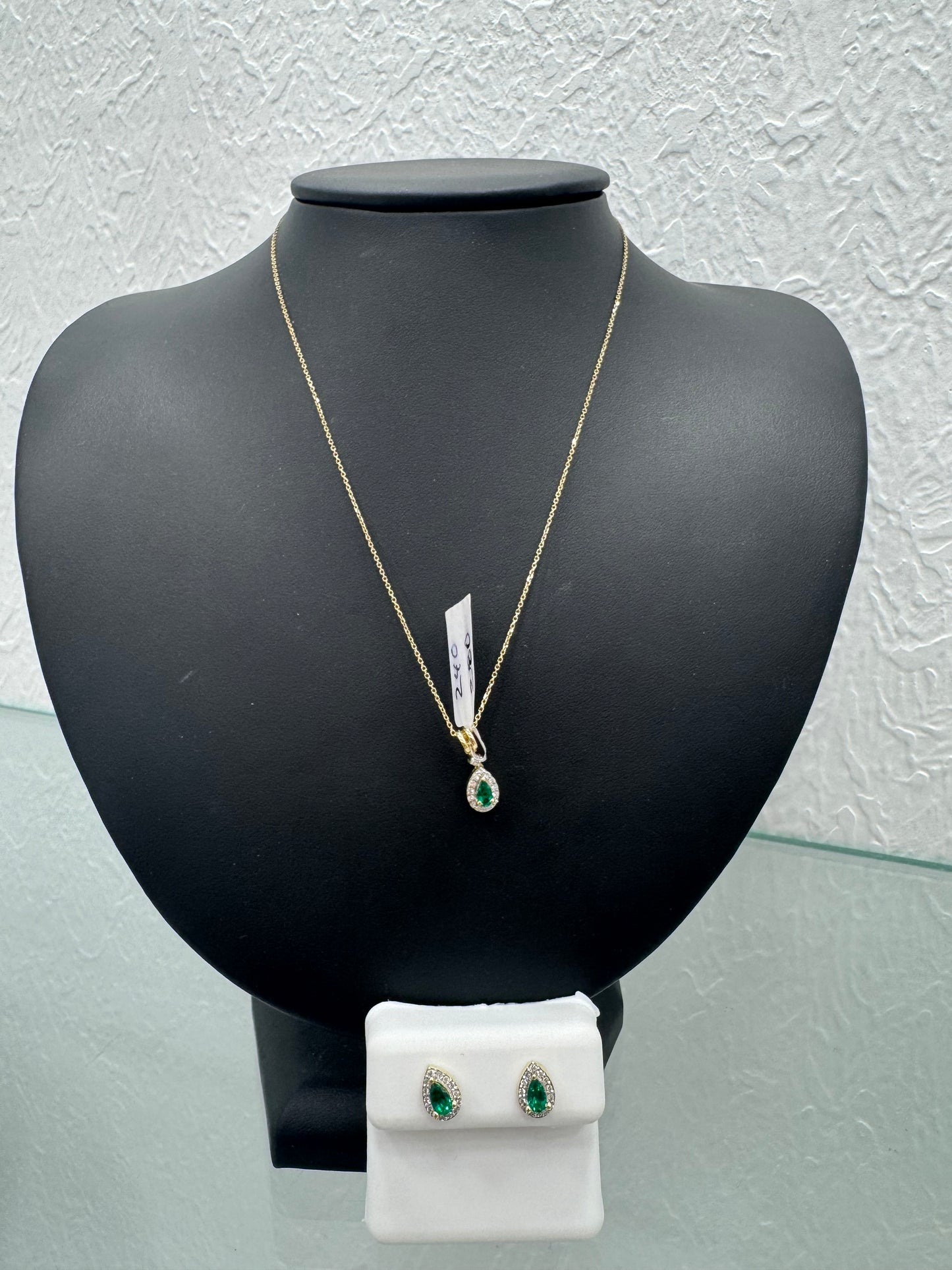 Set de Esmeralda de laboratory 14k