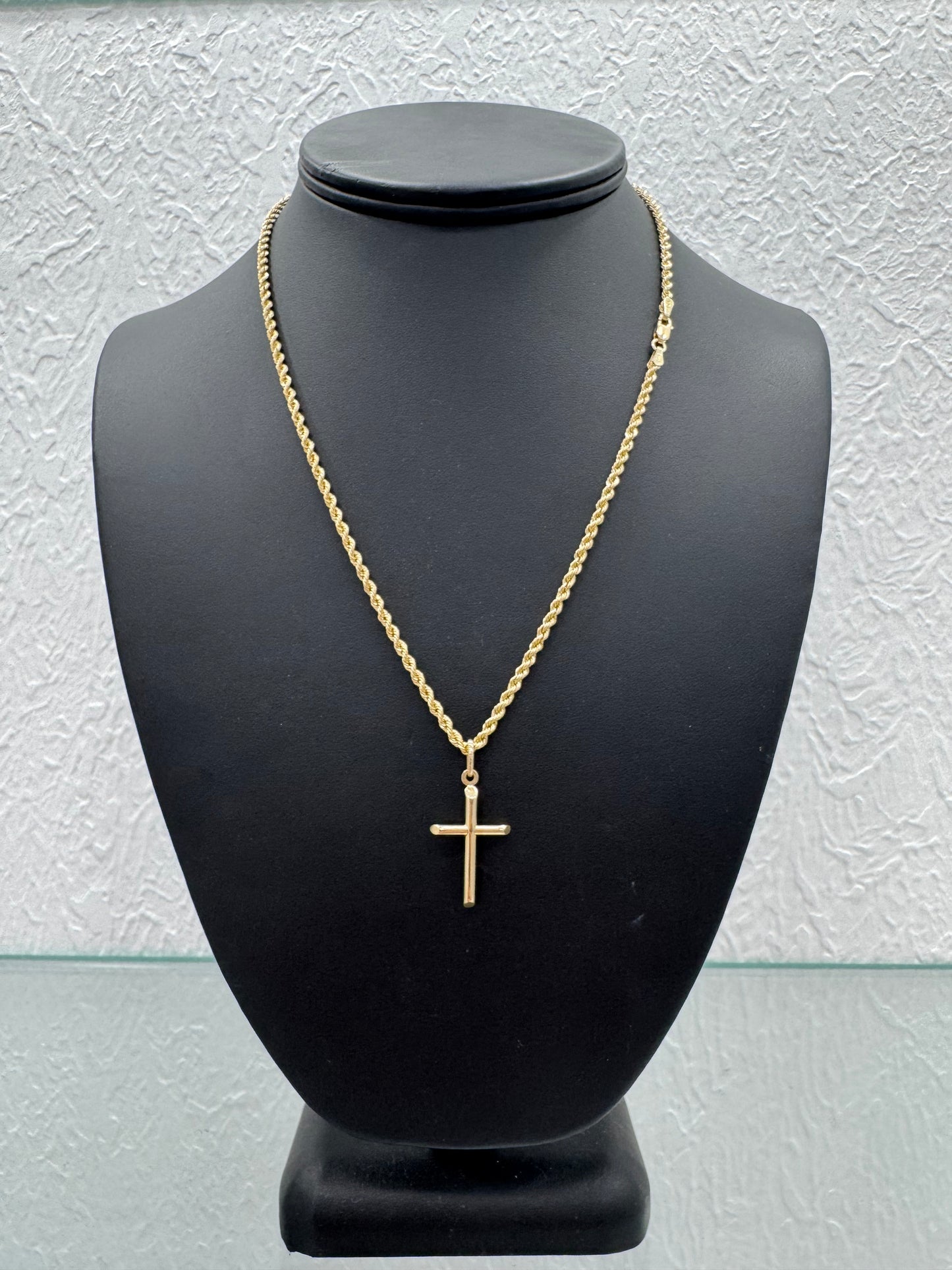 Cadena torzal con Cruz