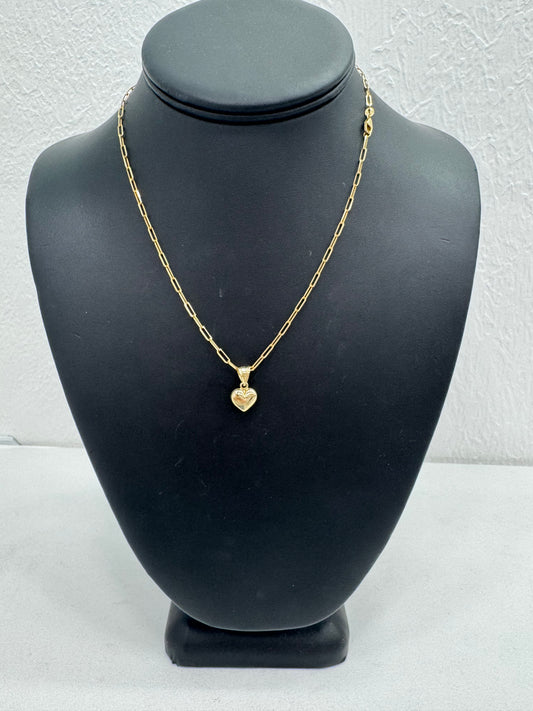 Cadena de eslabones y corazón